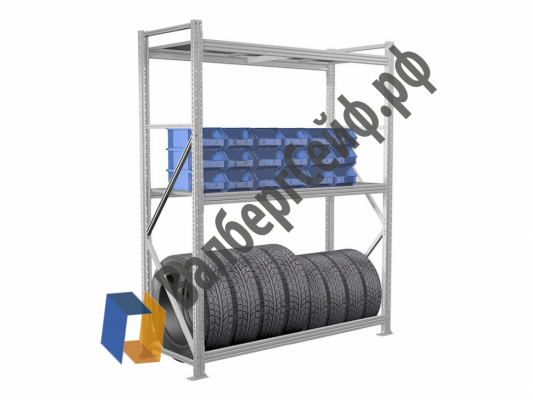 Стеллаж MS Pro 250/210x80/3 яруса