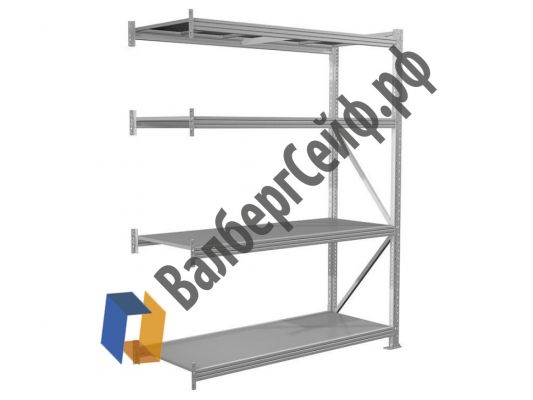 Стеллаж MS Pro 300/210x60/3 яруса (доп. секция)